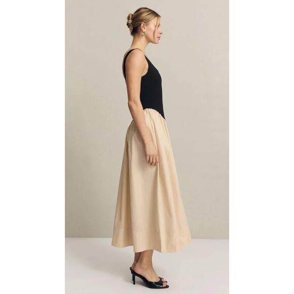 Ronny Kobo Collective Combo Drop Waist Midi Dress Size M - Picture 2 of 9